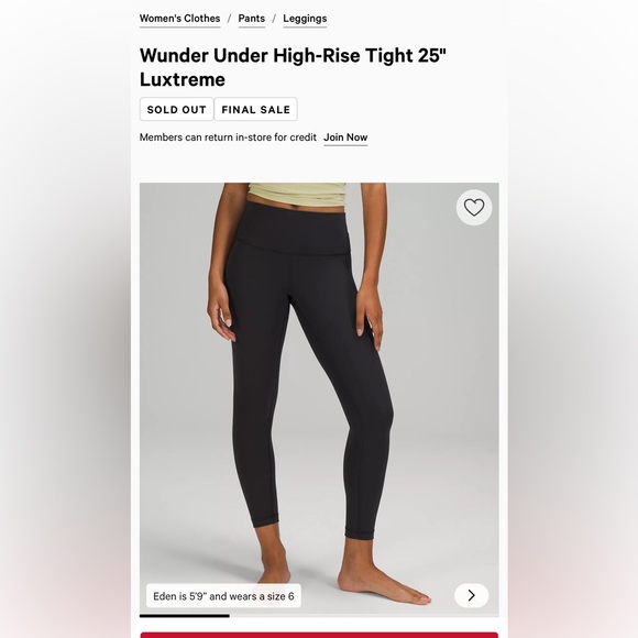 Lululemon Wunder Under High Rise - Picture 6 of 6